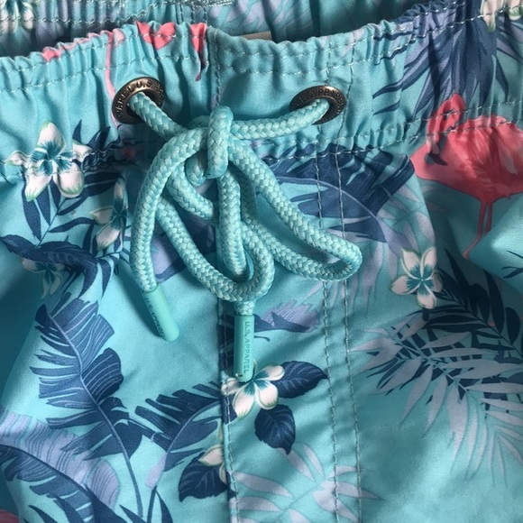 NWT US Apparel turquoise flamingo mens swimming shorts/trunks size XL - Picture 9 of 9